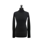 Pre-owned Wool tops Yves Saint Laurent Vintage , Black , Dames