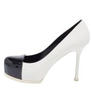 Pre-owned Leather heels Yves Saint Laurent Vintage , White , Dames