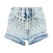 Denim Shorts - Stijlvol en Comfortabel Alessandra Rich , Blue , Dames