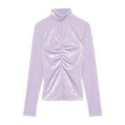 Top Essential Velvet Sweater Patrizia Pepe , Purple , Dames