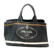 Pre-owned Canvas prada-bags Prada Vintage , Black , Dames