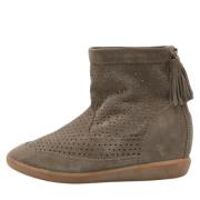 Pre-owned Suede boots Isabel Marant Pre-owned , Gray , Dames