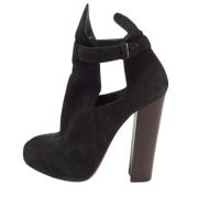 Pre-owned Suede boots Celine Vintage , Black , Dames