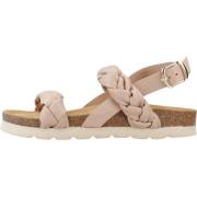Stijlvolle platte sandalen voor vrouwen Geox , Beige , Dames