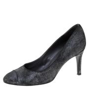 Pre-owned Suede heels Chanel Vintage , Black , Dames