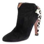 Pre-owned Suede boots Alaïa Pre-owned , Black , Dames