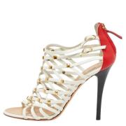 Pre-owned Leather sandals Giuseppe Zanotti Pre-owned , White , Dames