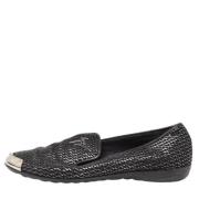 Pre-owned Leather flats Giuseppe Zanotti Pre-owned , Black , Dames