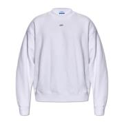 Sweatshirt met logo Off White , White , Heren