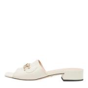 Pre-owned Leather sandals Gucci Vintage , White , Dames