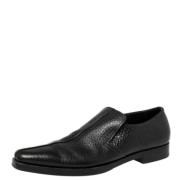 Pre-owned Leather flats Prada Vintage , Black , Dames