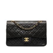 Pre-owned Leather shoulder-bags Chanel Vintage , Black , Dames