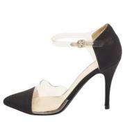 Pre-owned Fabric heels Chanel Vintage , Black , Dames