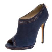 Pre-owned Suede boots Jimmy Choo Pre-owned , Blue , Dames