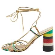 Pre-owned Leather sandals Dior Vintage , Multicolor , Dames