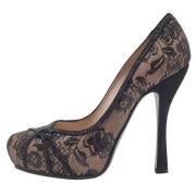 Pre-owned Lace heels René Caovilla Pre-owned , Black , Dames