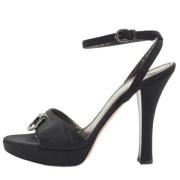 Pre-owned Fabric sandals Casadei Pre-owned , Black , Dames