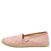 Pre-owned Canvas flats Gucci Vintage , Pink , Dames