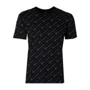 Klassiek Ronde Hals T-Shirt Champion , Black , Heren