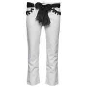 Pre-owned Cotton jeans Armani Pre-owned , White , Dames