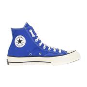 Mooie blauwe vetersneakers voor dames Converse , Blue , Heren