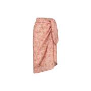 Roze Cheetah Sarong Rok Fabienne Chapot , Multicolor , Dames