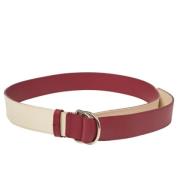 Pre-owned Leather belts Burberry Vintage , Red , Dames