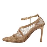 Pre-owned Leather heels Bottega Veneta Vintage , Beige , Dames