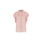 Blouse met volumineuze vlinder mouwen Fabienne Chapot , Pink , Dames