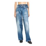 Mid Blue Multi-Waistband Jeans Y/Project , Blue , Dames
