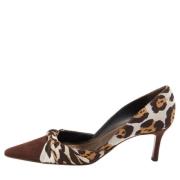 Pre-owned Fabric heels René Caovilla Pre-owned , Brown , Dames