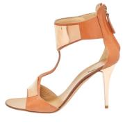 Pre-owned Leather sandals Giuseppe Zanotti Pre-owned , Beige , Dames