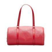 Pre-owned Leather handbags Louis Vuitton Vintage , Red , Dames