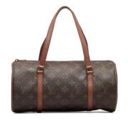 Pre-owned Canvas handbags Louis Vuitton Vintage , Brown , Dames