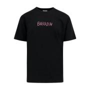 Zwart Jersey T-Shirt Barrow , Black , Heren