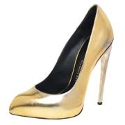 Pre-owned Leather heels Giuseppe Zanotti Pre-owned , Yellow , Dames