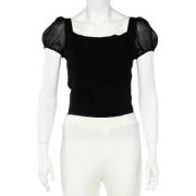 Pre-owned Silk tops Armani Pre-owned , Black , Dames