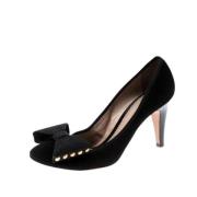 Pre-owned Suede heels Chloé Pre-owned , Black , Dames