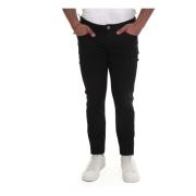 Slim Fit Stretch 5-Pocket Broek Emporio Armani , Black , Heren