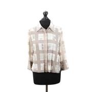 Pre-owned Cotton tops Chanel Vintage , Brown , Dames