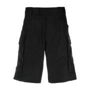 Zwarte Nylon Shorts met Velcro Patch 1017 Alyx 9SM , Black , Heren