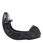 Pre-owned Leather flats Louis Vuitton Vintage , Black , Dames