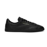 Zwarte perforatie lage sneakers Dolce & Gabbana , Black , Heren