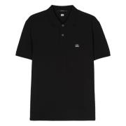 Logo Polo Shirt C.p. Company , Black , Heren