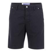 Katoenen Bermuda Shorts voor Heren Jacob Cohën , Blue , Heren