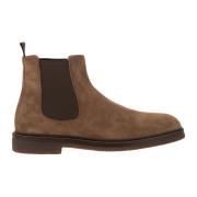 Suede Chelsea Boot met Ambacht en Fijne Materialen Brunello Cucinelli ...