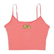 Sleeveless Tops Obey , Pink , Dames