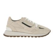 Suede Runner met kostbare juweeldetail Brunello Cucinelli , Beige , Da...