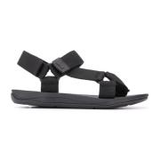 Zwarte Casual Open Sandalen - Heren Platte Sandalen Camper , Black , H...