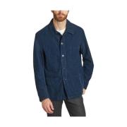 Corduroy Werkkleding Jas Vetra , Blue , Heren